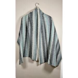 Missoni Mohair blue chevron scarf/shawl/wrap